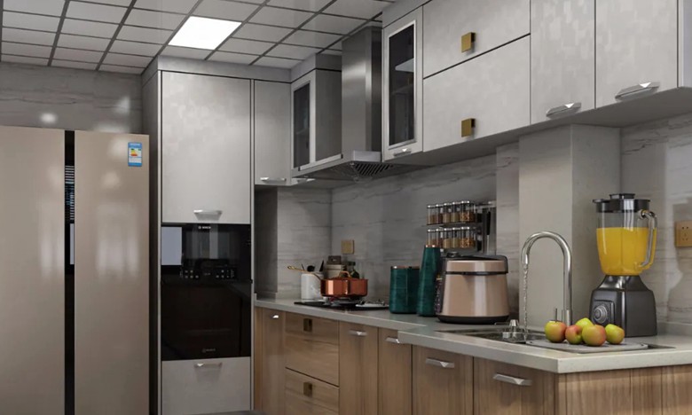 沈阳厨房翻新案例，解决3大难题，厨房光线暗就该这么装！