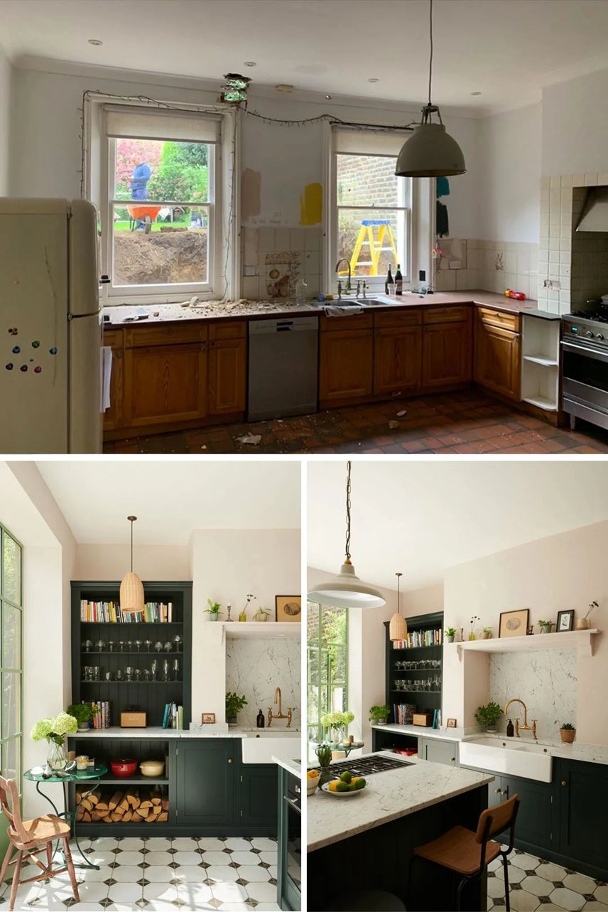 森系风丨一个明亮活泼的厨房改造