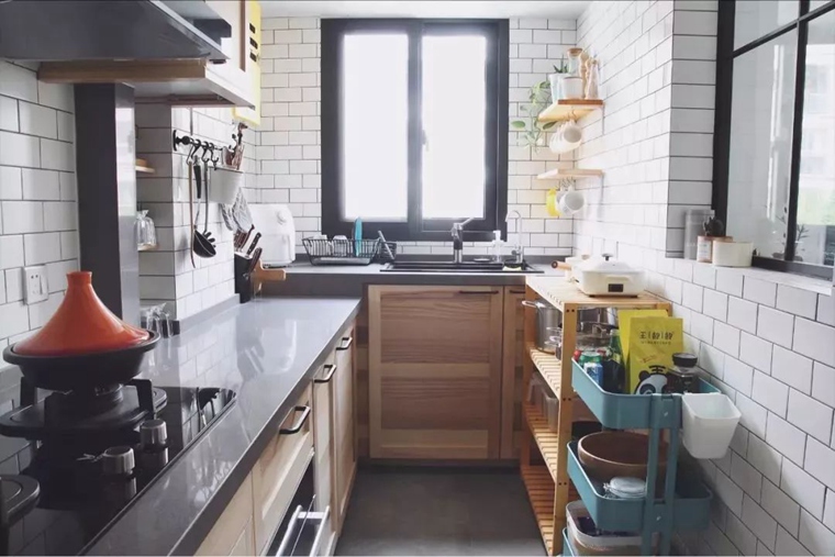 沈阳厨房翻新案例|小户型厨房做个高低台，使用方便又好看，你也做个吧