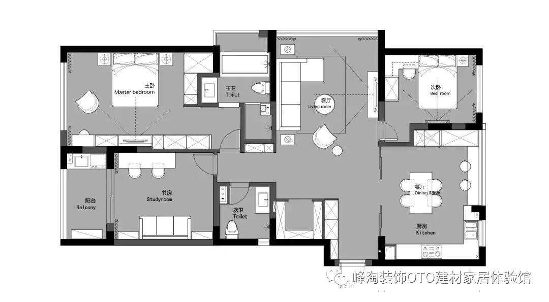 【西安家庭装修案例】 南飞鸿 十年城140㎡现代简约，简洁淡雅品味十足！