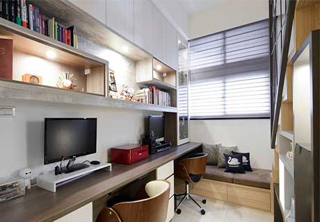 多功能房怎么布置设计好?小户型多功能房间卧室加书房怎么改造