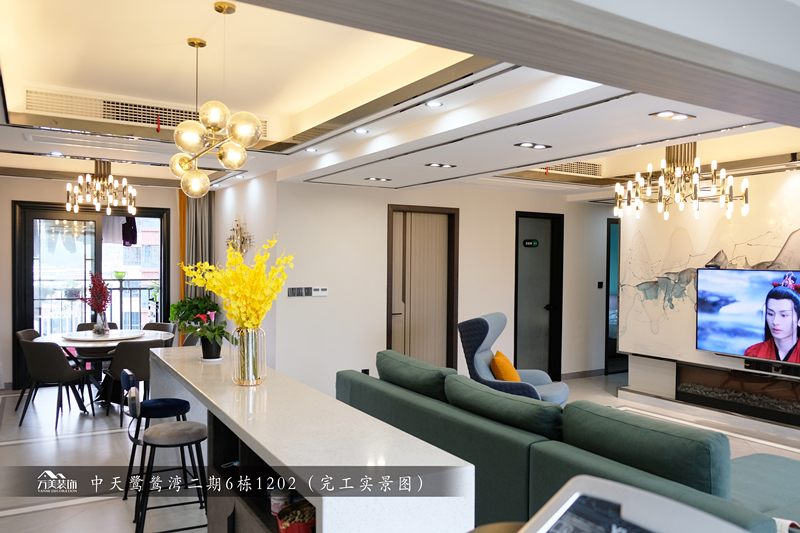 【家之美】第二十四期 | 137㎡现代轻奢，客厅的设计很有亮点！