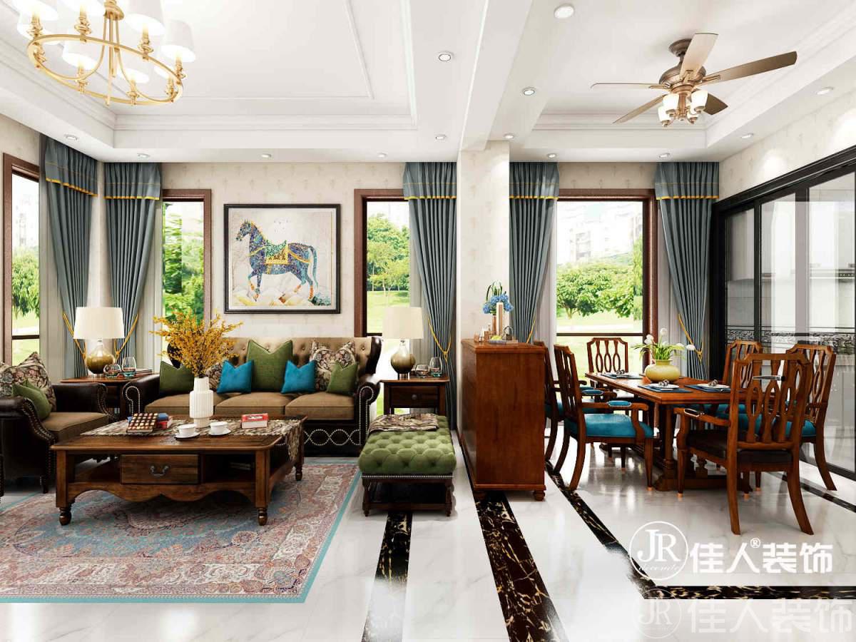 蔚藍海岸別墅—新中式風格
