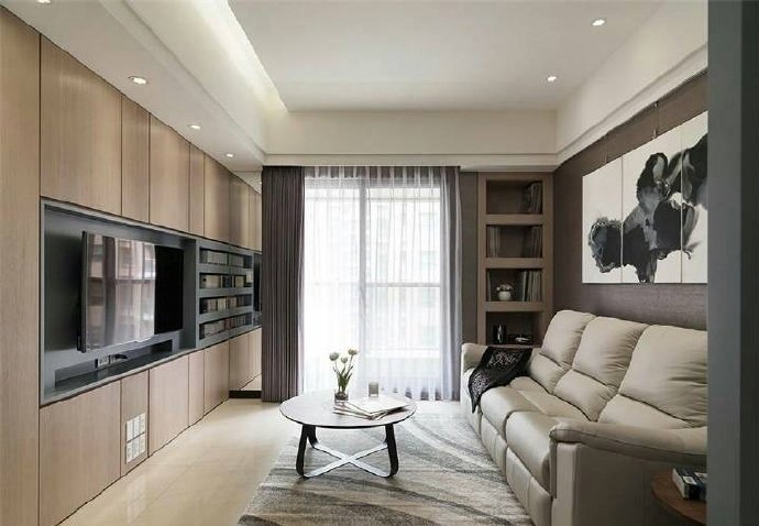 北京装修案例80平米现代简约风格两居室