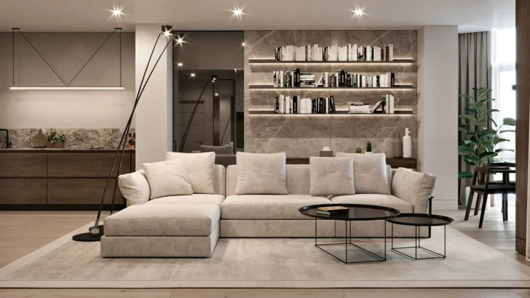 不同的沙发背景墙设计，让客厅装修更特别