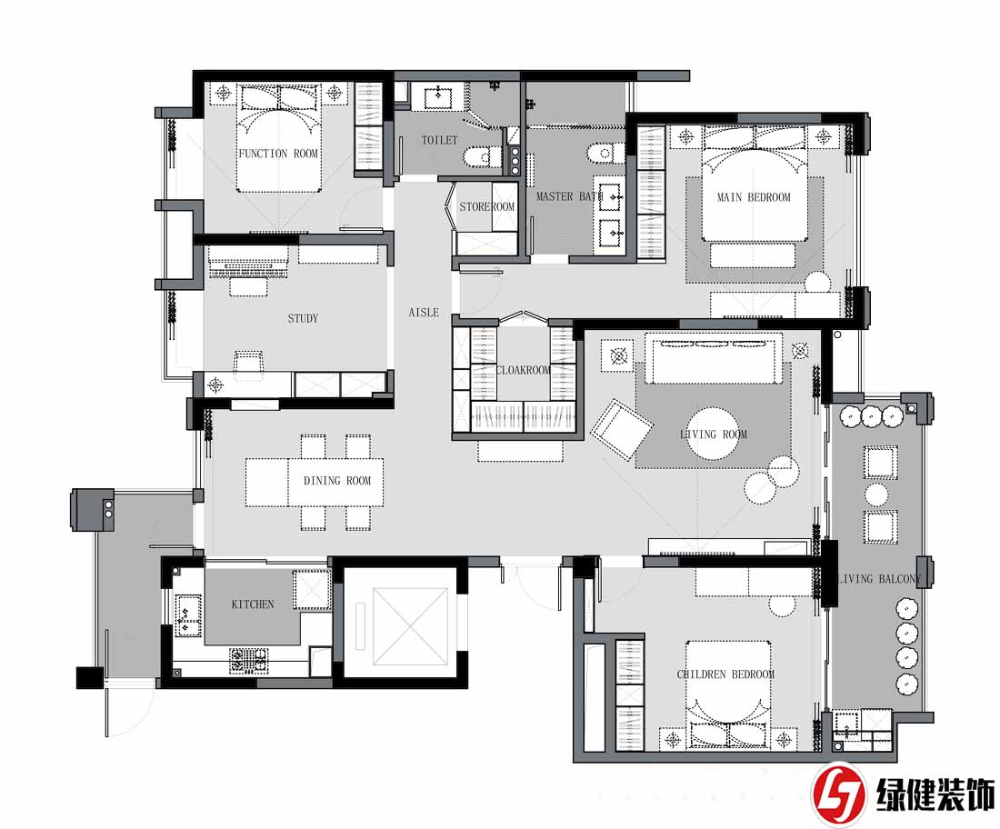 【六安绿健装饰】——追寻内心深处家的样子，美好而简单。