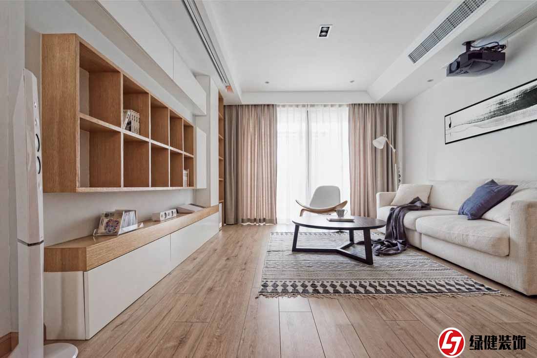 【六安绿健装饰】——110m²日式二居设计，客厅简直惊艳一个家！
