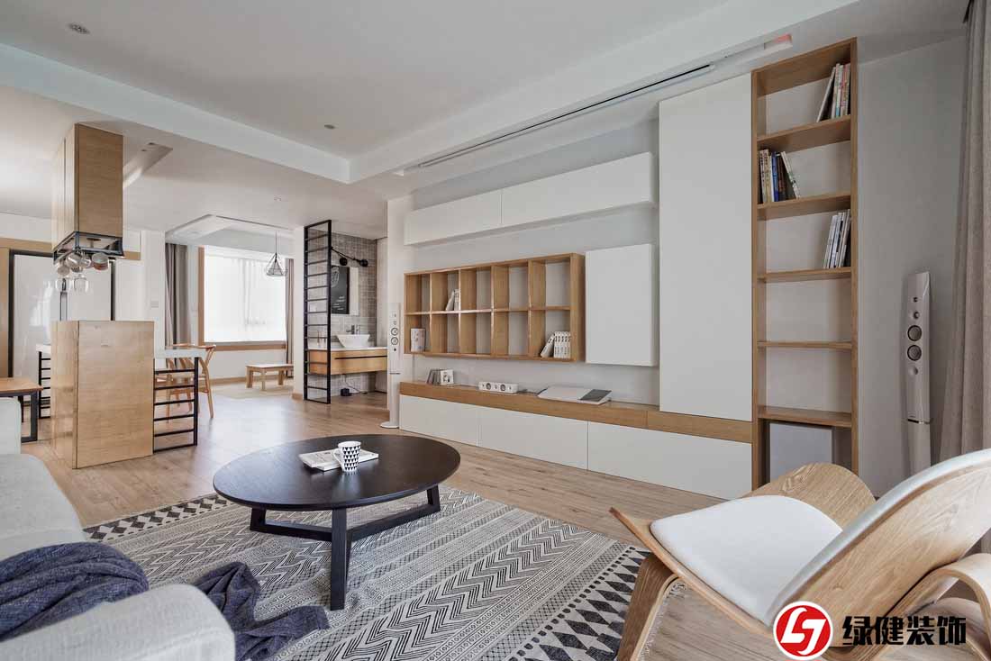 【六安綠健裝飾】——110m2日式二居設計，客廳簡直驚艷一個家！