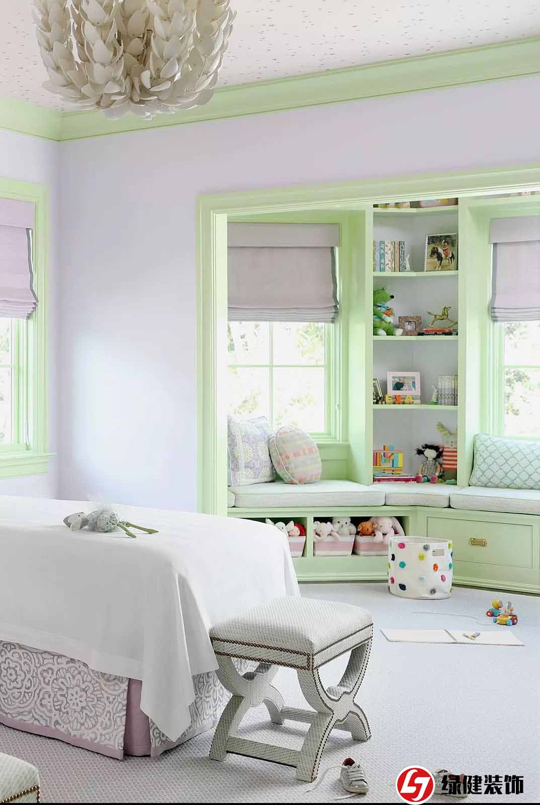 【六安綠健裝飾】——10種易于存放的創意，讓孩子的房間整潔起來
