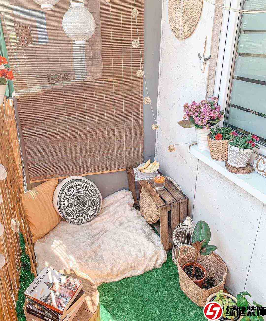 【六安绿健装饰】——休闲小阳台空间最大化的方法