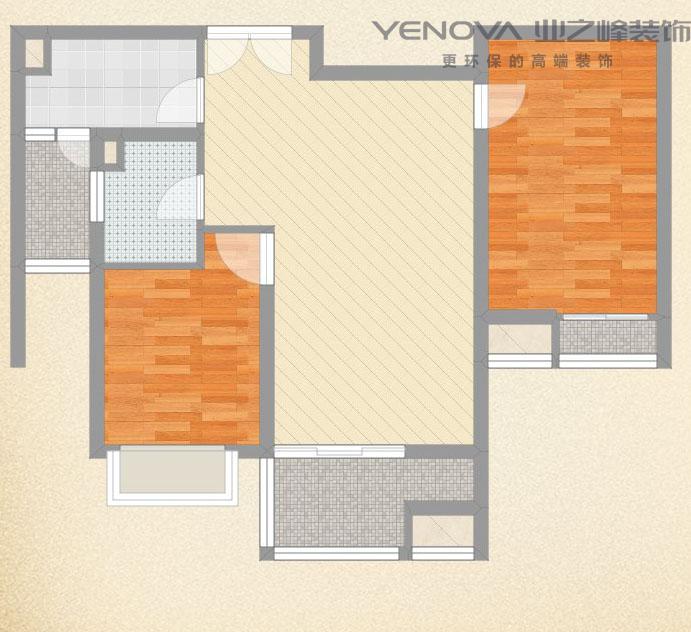 南通装修案例学田东苑66㎡两室一厅 - 现代简约 - 宋建国