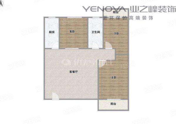 南通装修案例光明花苑125㎡三室一厅 - 现代简约 - 宋建国