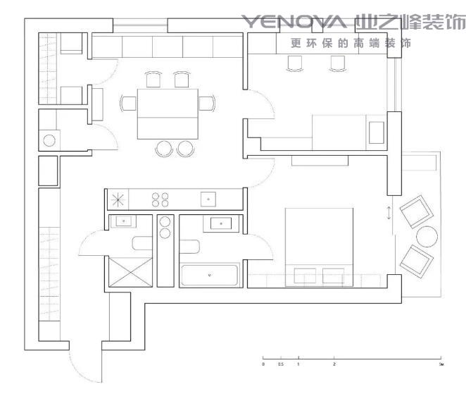 南通装修案例南苑三村70㎡二室一厅，全屋定制家具， 隐藏式收纳