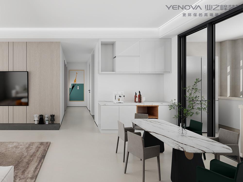 南通装修案例海纳春江107m²三室两厅-现代-张成