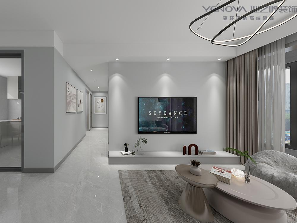 南通装修案例世纪之光85m²三室两厅-现代简约-尤宜礼