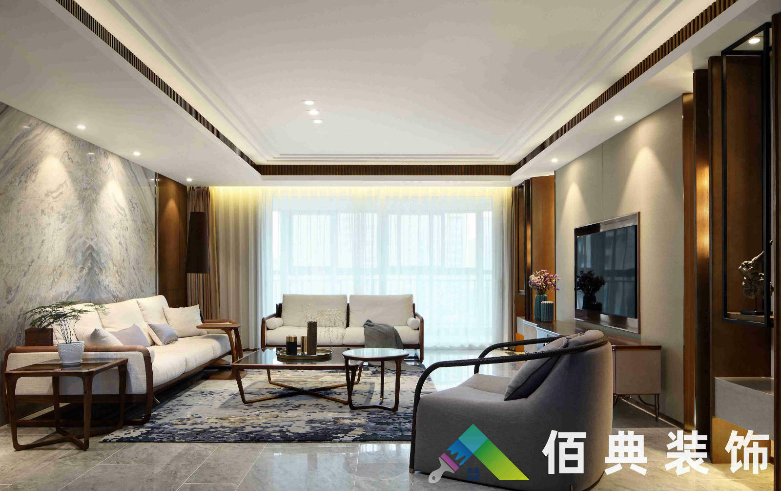 新華聯-300m2-新中式風格