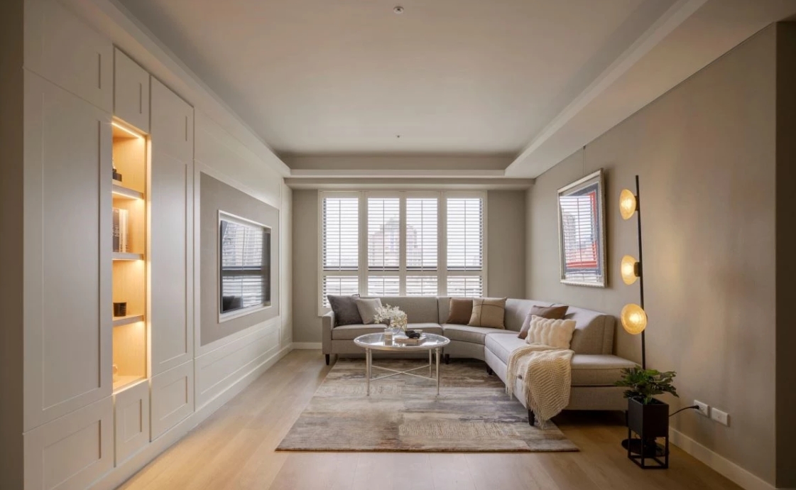 89㎡美式风以对称语汇与美型收纳定义温馨美式居所