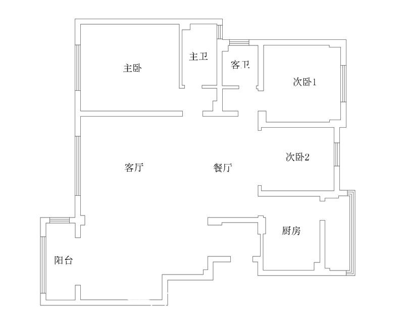 御河上院140平裝修效果圖