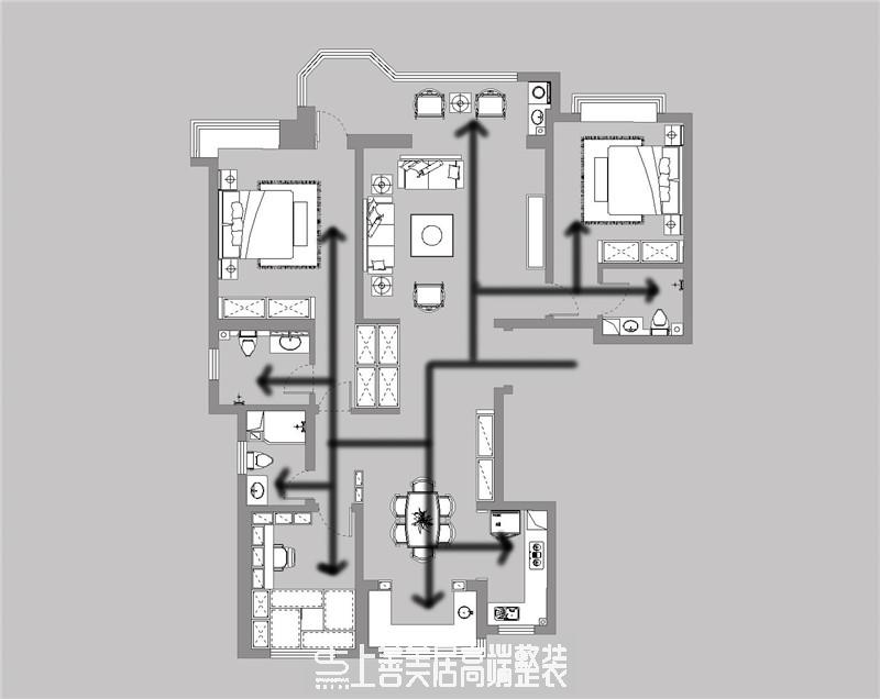 荣盛华府178平装修效果图