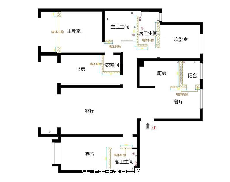 融创中心214平港式风格装修效果图