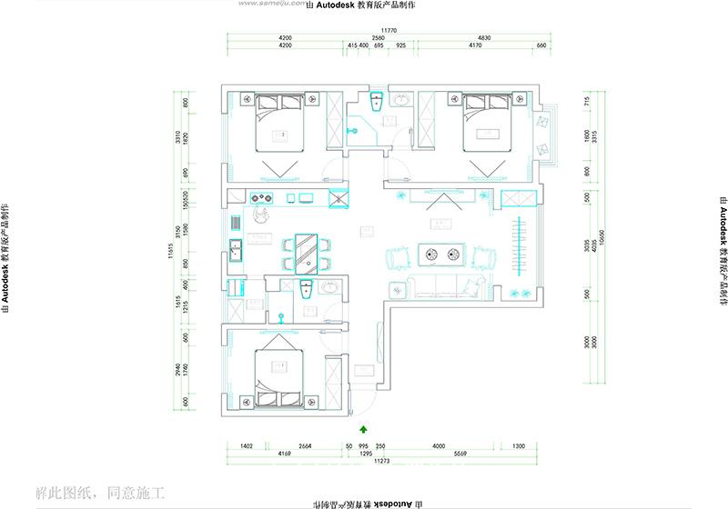 瀚唐四期139平現代極簡裝修效果圖