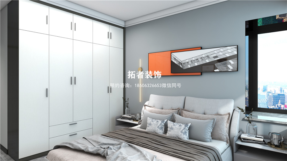 拓者裝飾——瀾悅龍城三室兩廳現(xiàn)代簡約設(shè)計