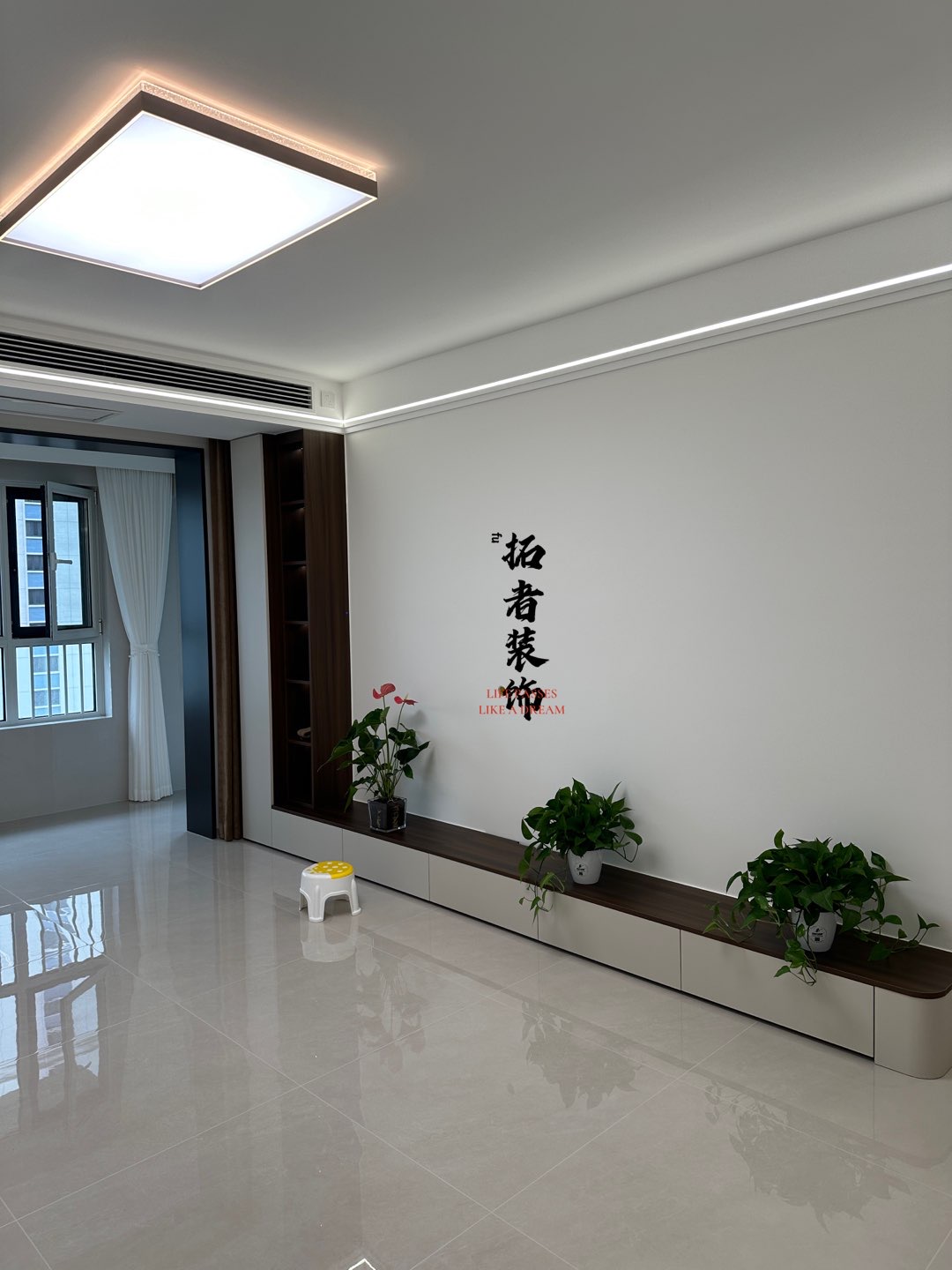 書香福苑工地完工案例，【現(xiàn)代簡(jiǎn)約風(fēng)格，生活的美好在于細(xì)節(jié)的浪漫】#裝修設(shè)計(jì) #同城裝修 #拓者裝飾 #棗莊裝修 #裝修公司
