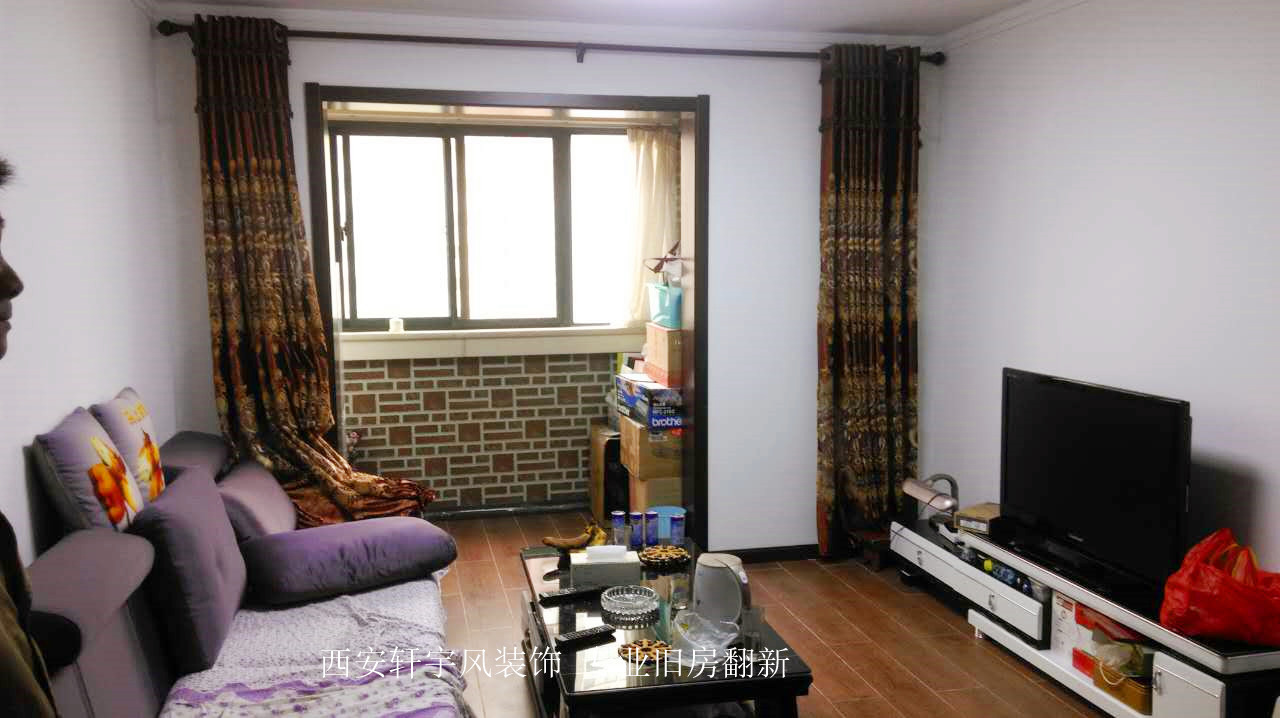 西安装修方案户型：二居 3#A户型