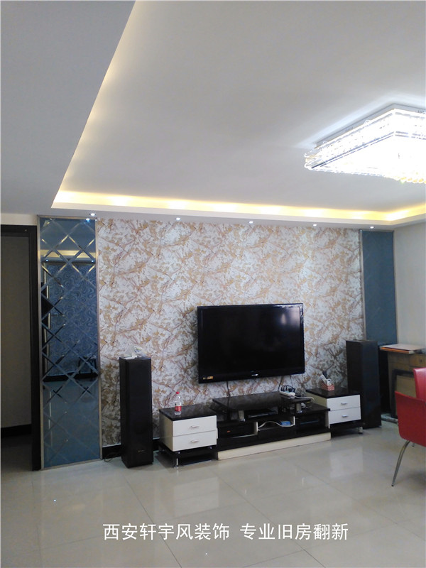 西安装修方案户型：二居 1#F户型