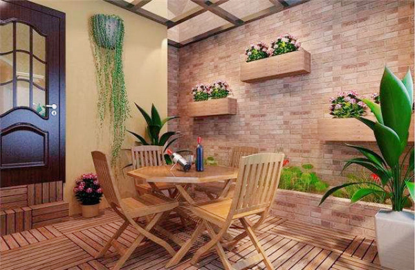 西安装修案例地中海风情-阳台设计