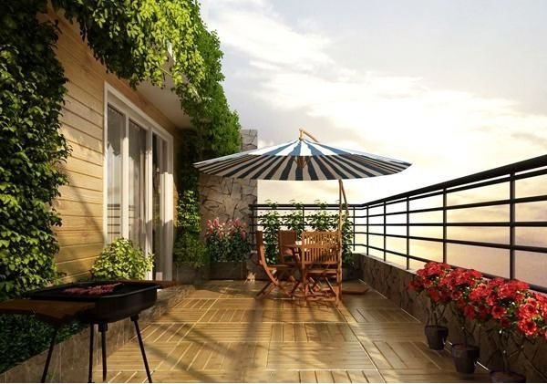 西安装修案例地中海风情-阳台设计