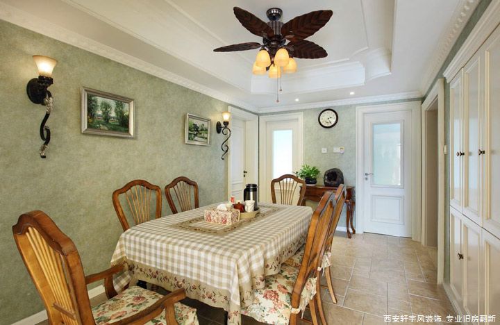 西安装修案例地中海风情-餐厅设计