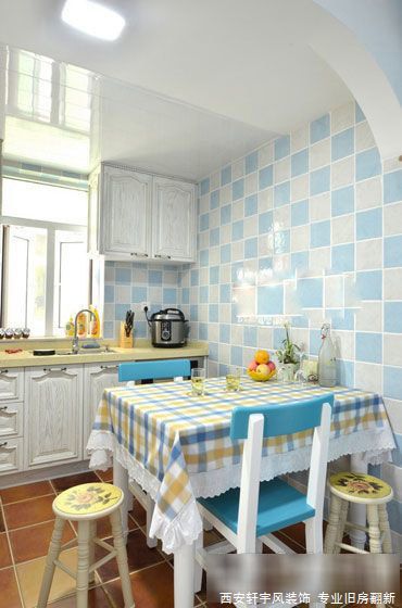 西安装修案例地中海风情-餐厅设计