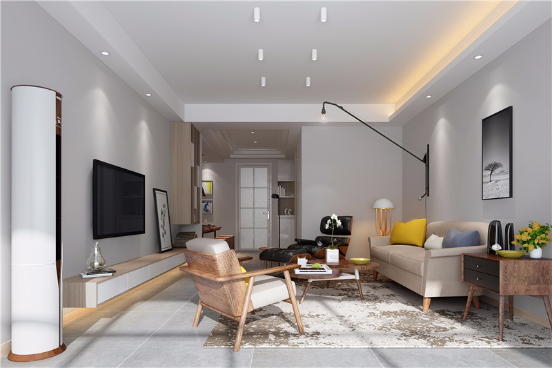 70平米装修效果图_2020最新小户型二居室图片大全