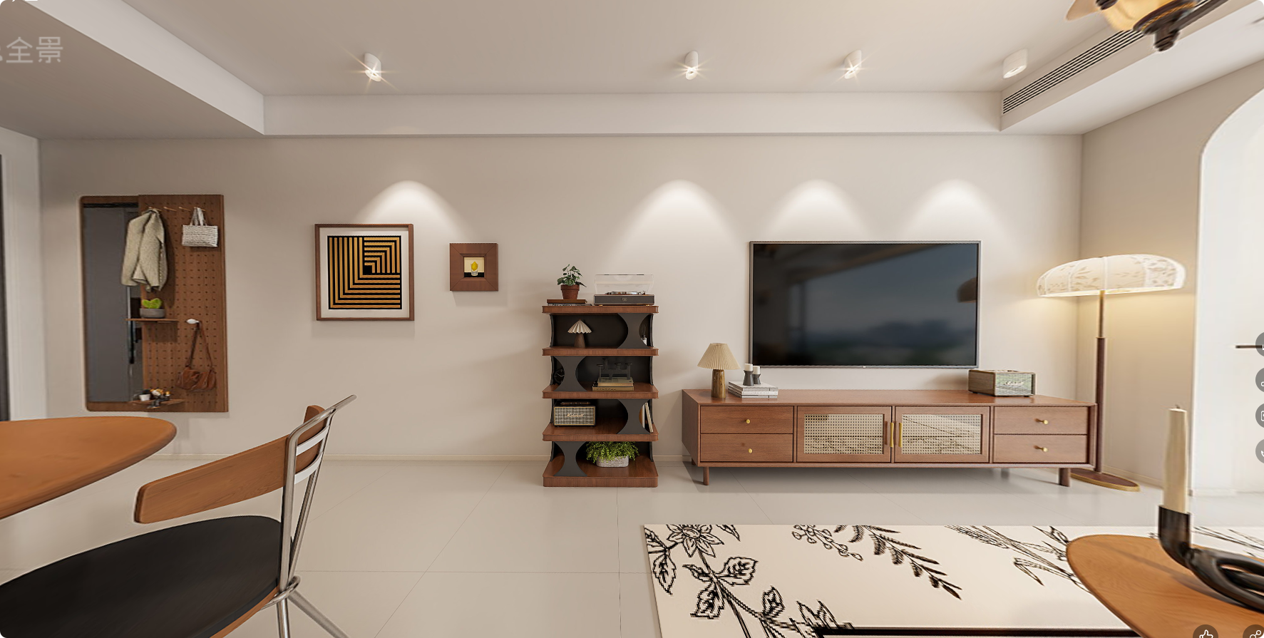 盛特一品105㎡奶油中古风