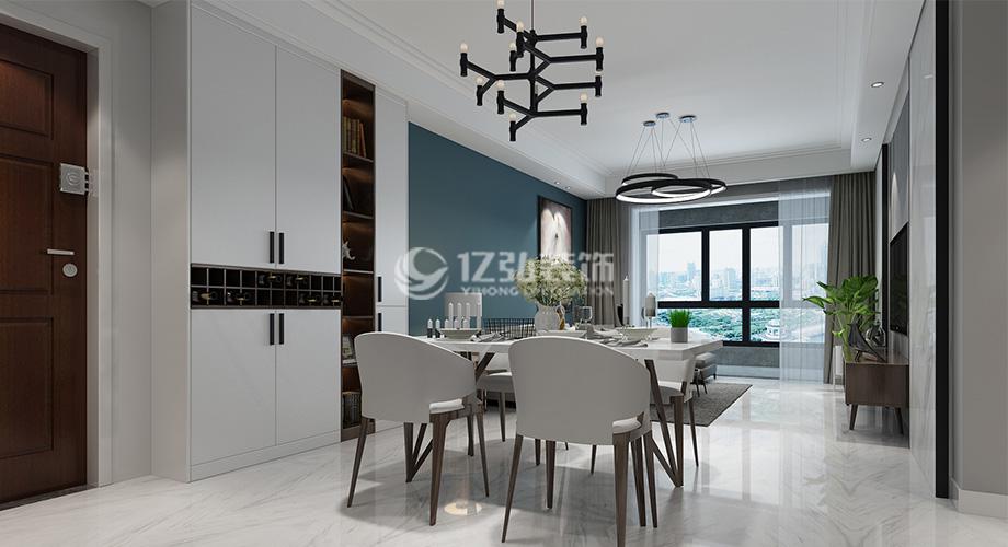 漢水華城128平米三室兩廳現代輕奢風格裝修案例，精緻高端有态度！