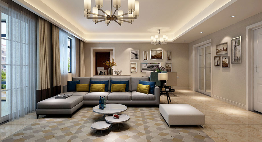 襄阳东津世纪城127平米现代简约设计，家就该这样精致舒适！