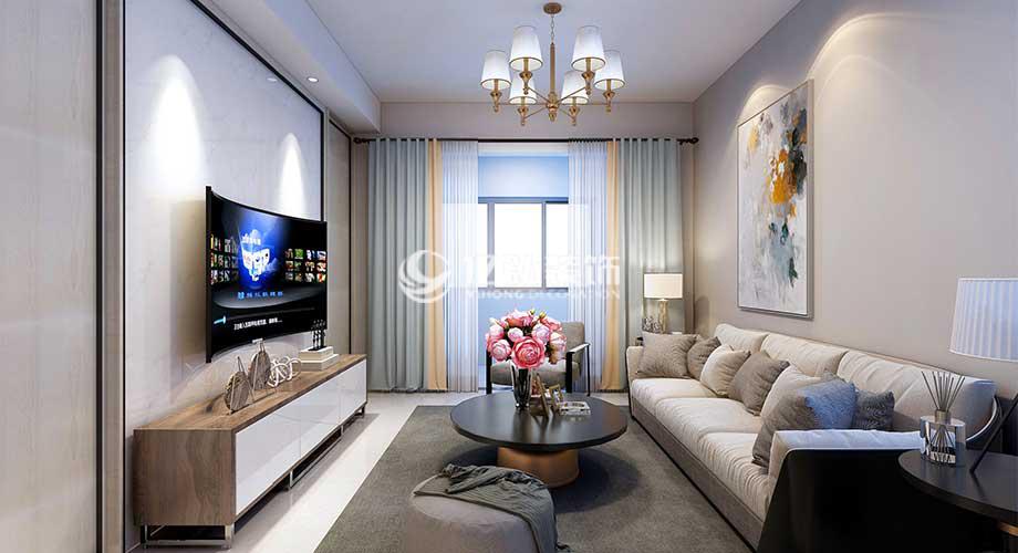 漢水華城113平米現代風格裝修案例，簡約大氣的都市家裝！