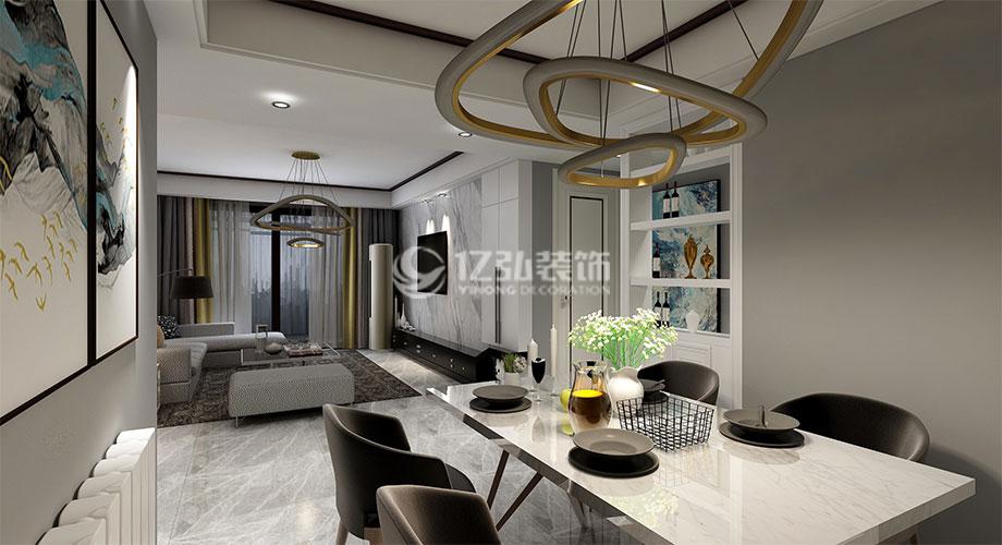 汉水华城130平轻奢风格，营造简洁高级质感家居！