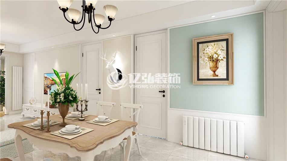 襄陽裝修案例漢水華城125平米簡約美式風格裝修，幹練舒适，質樸溫馨！