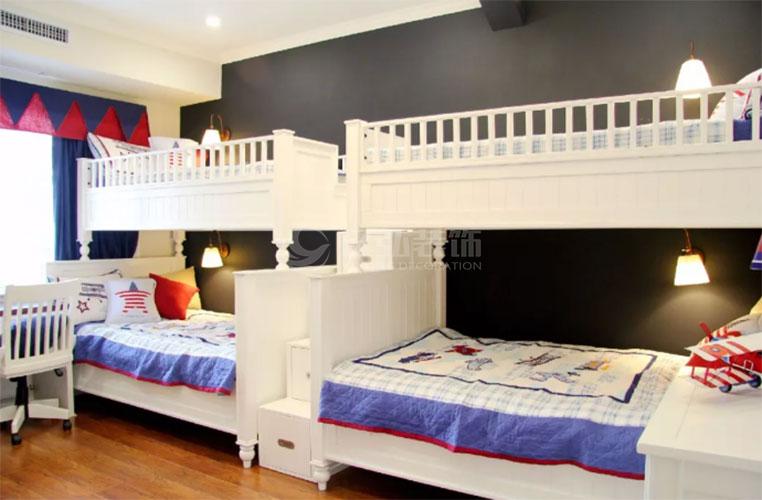 兒童房卧室裝修效果圖，上下床的設計實用又美觀！