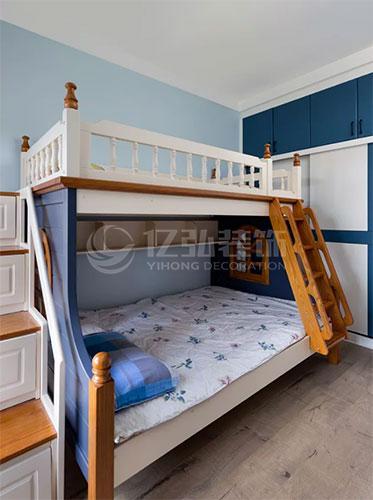 儿童房卧室装修效果图，上下床的设计实用又美观！