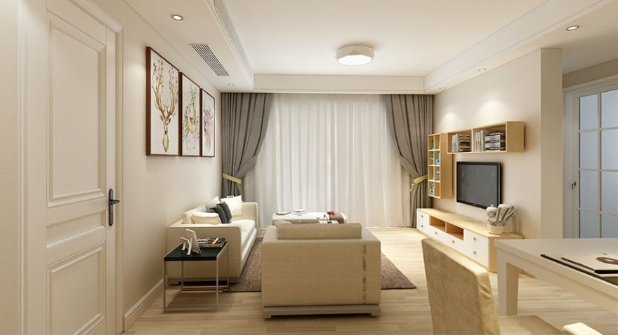 襄阳国色天襄124平米三室两厅现代简约风格装修，简单实用，舒适大方！