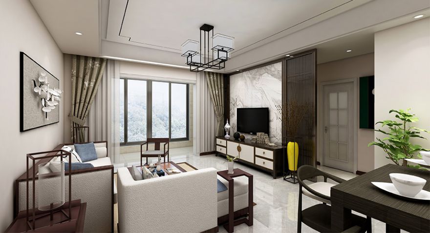 襄阳国色天襄130平米三室两厅新中式，用经典元素打造质感生活！