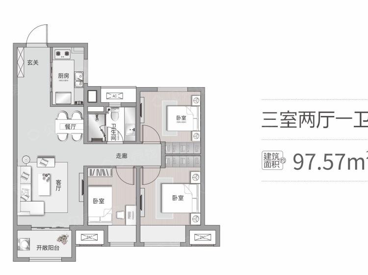 金地滨河风华13-2604