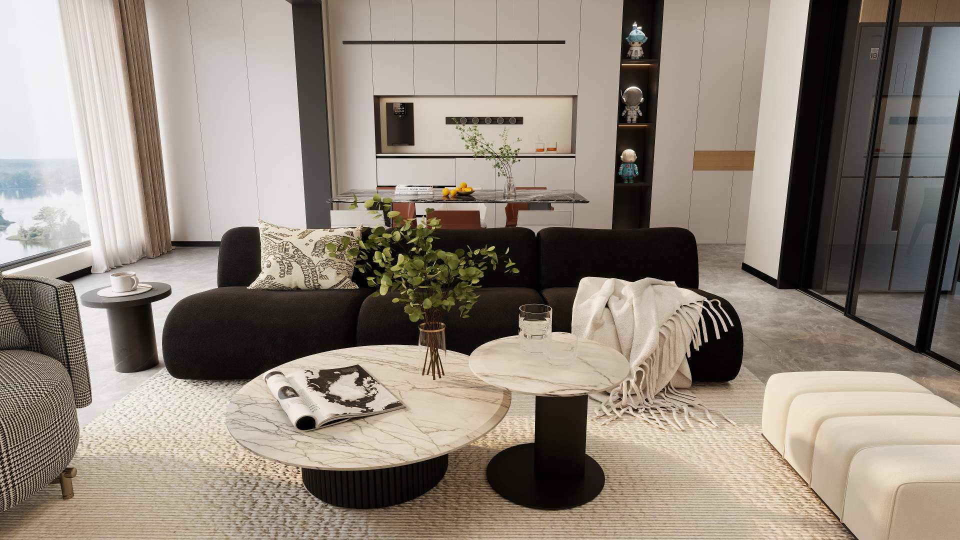 資陽(yáng)裝修案例中交錦上111㎡-現(xiàn)代簡(jiǎn)約